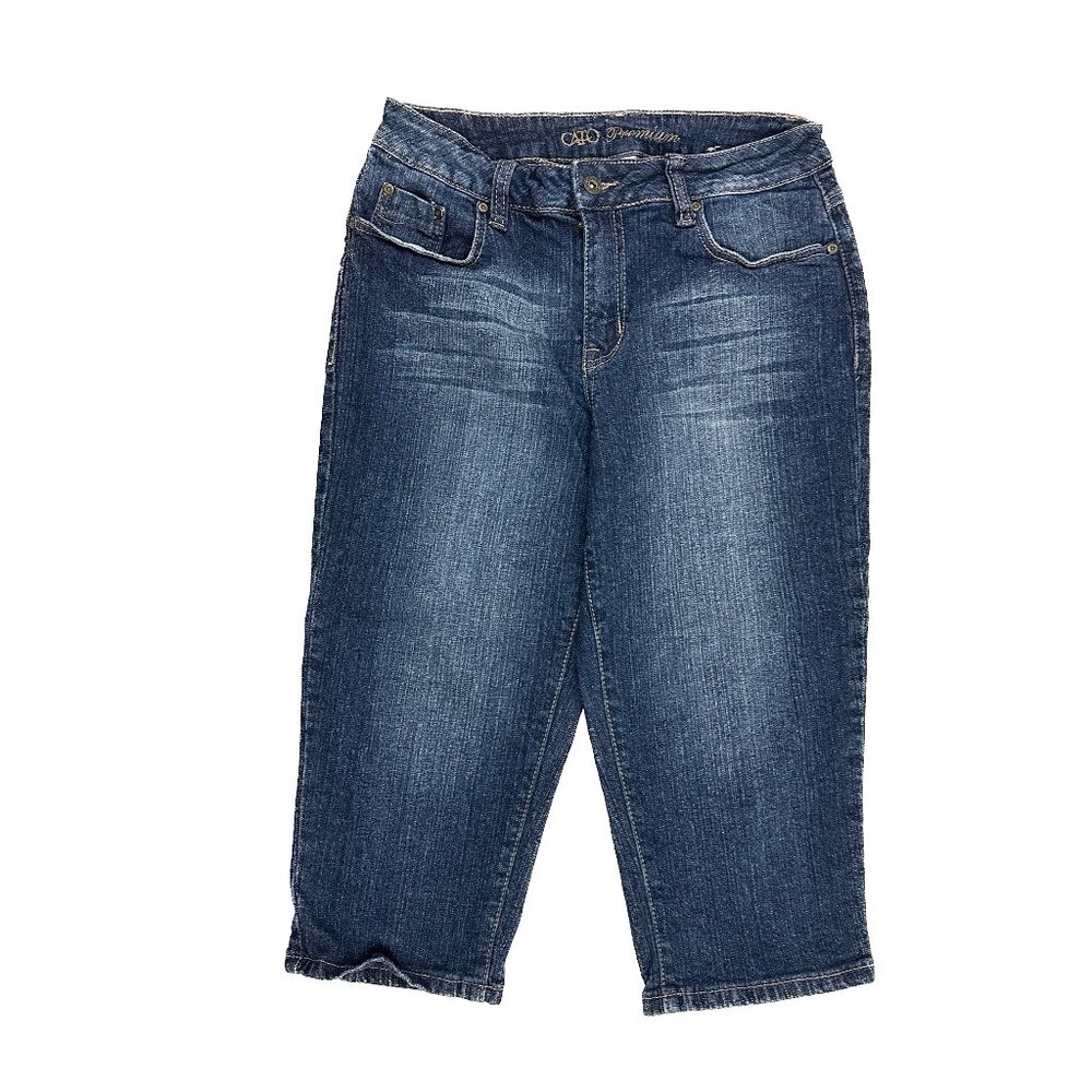 Cato Capri Women's size‎ 6 Dark Wash Blue Denim Jeans